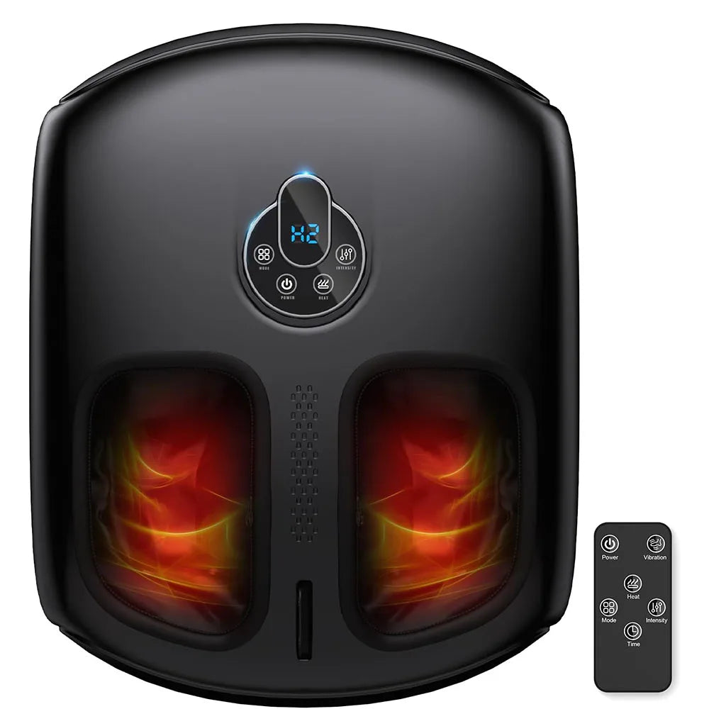 Shiatsu Foot Massager Heat Compression Vibration 4 Modes 5 Intensities Home Spa Gift For Muscle Relief Foot Care Health Machine