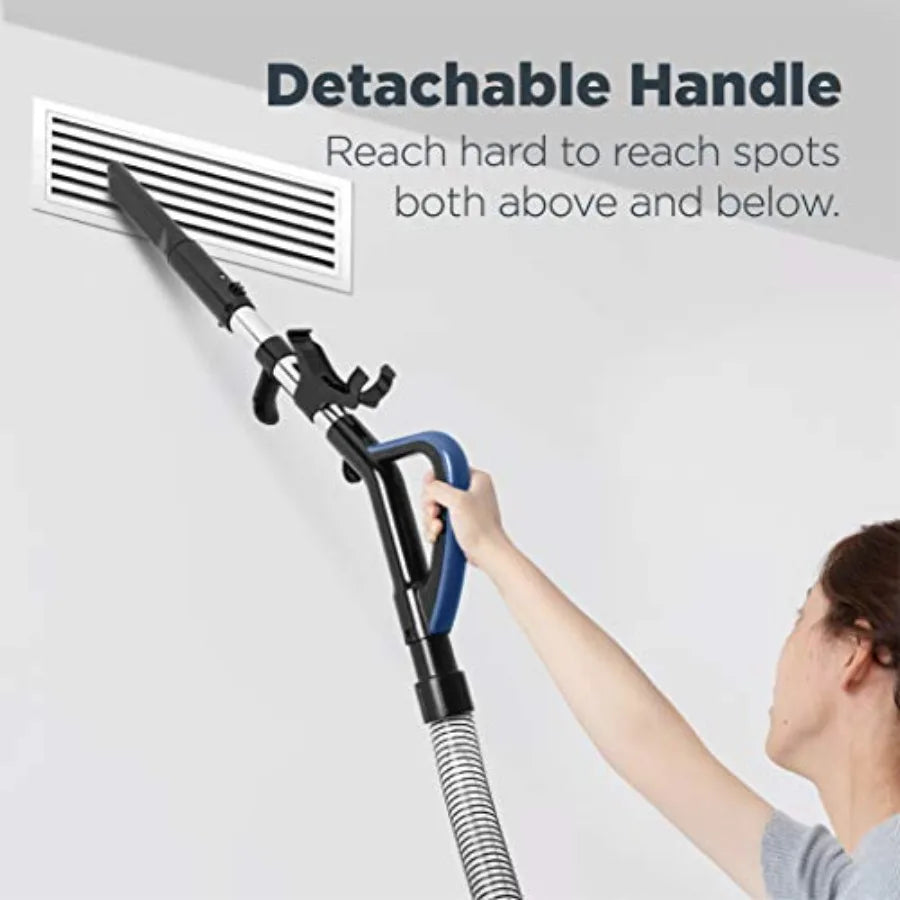 PowerSpeed Lightweight Upright Vacuum Cleaner for Carpet and Hard Floor, Blue Pet Hair Removal, Nylon ABS, Blue 2.6L Bagless Du