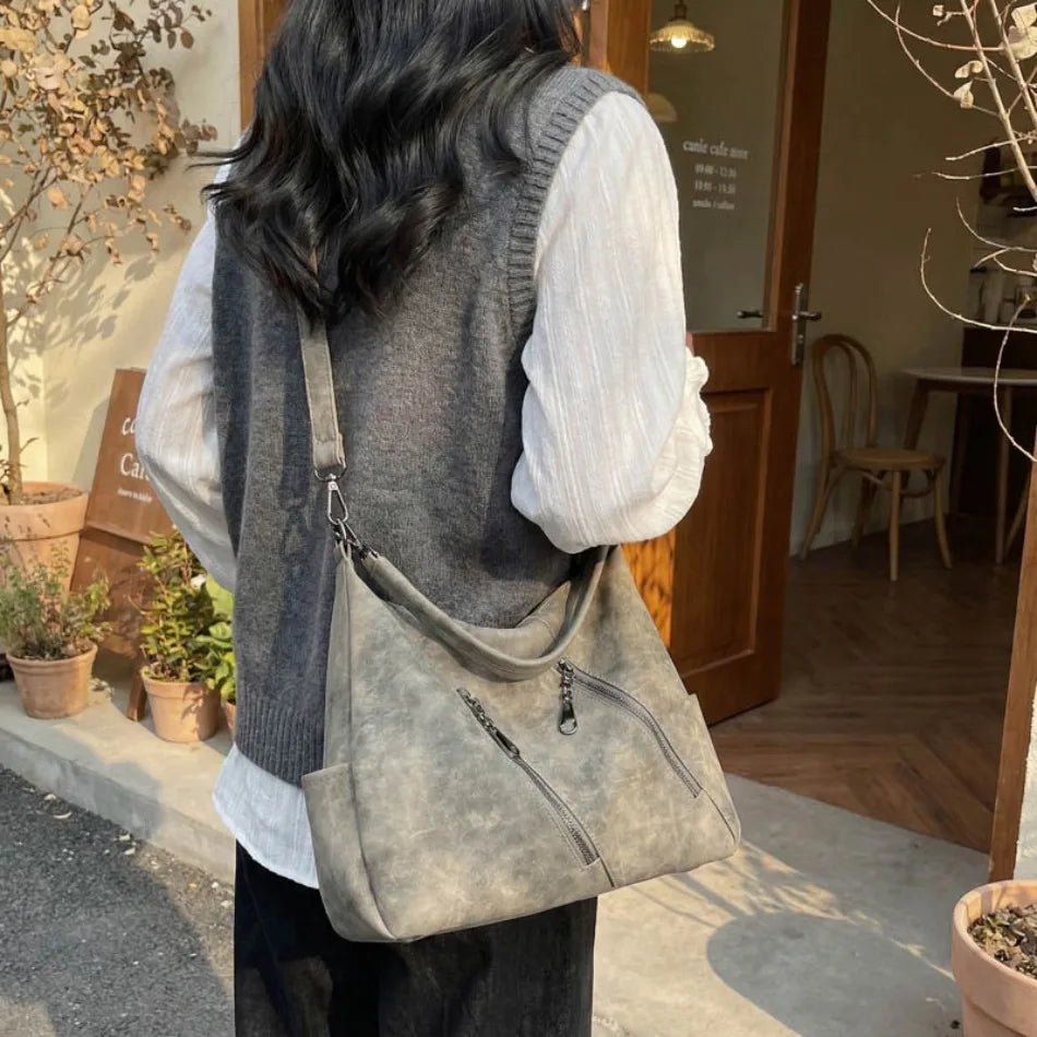 High Quality Scrub Soft PU Leather Shoulder Crossbody Bags for Women Designer Luxury Women Bags Female Handbags Casual Tote Sac