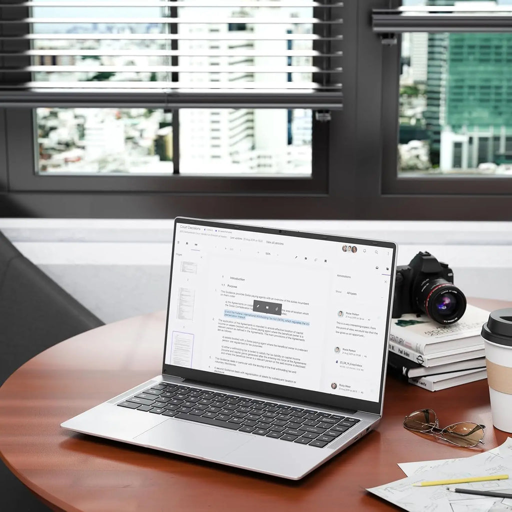 14.1' Laptop Computer PC Intel Core I7 8650U Atom 3950 Ultra Slim Notebook 12GB RAM 1TB 2TB SSD Office Study Windows 11 1920*108