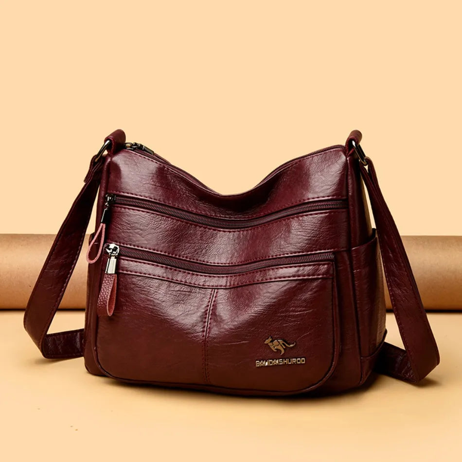 Luxury Crossbody Bags for Women New High Quality Soft Leather Handbags Purses Designer Casual Shoulder Messenger Bags Sac A Main