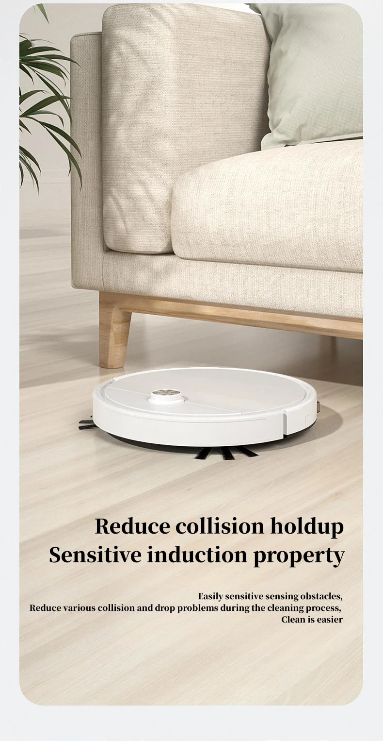 Powerful suction sweeping robot, suitable for hard floors/low plush carpets/pet hair sweeping robots, scheduled cleaning