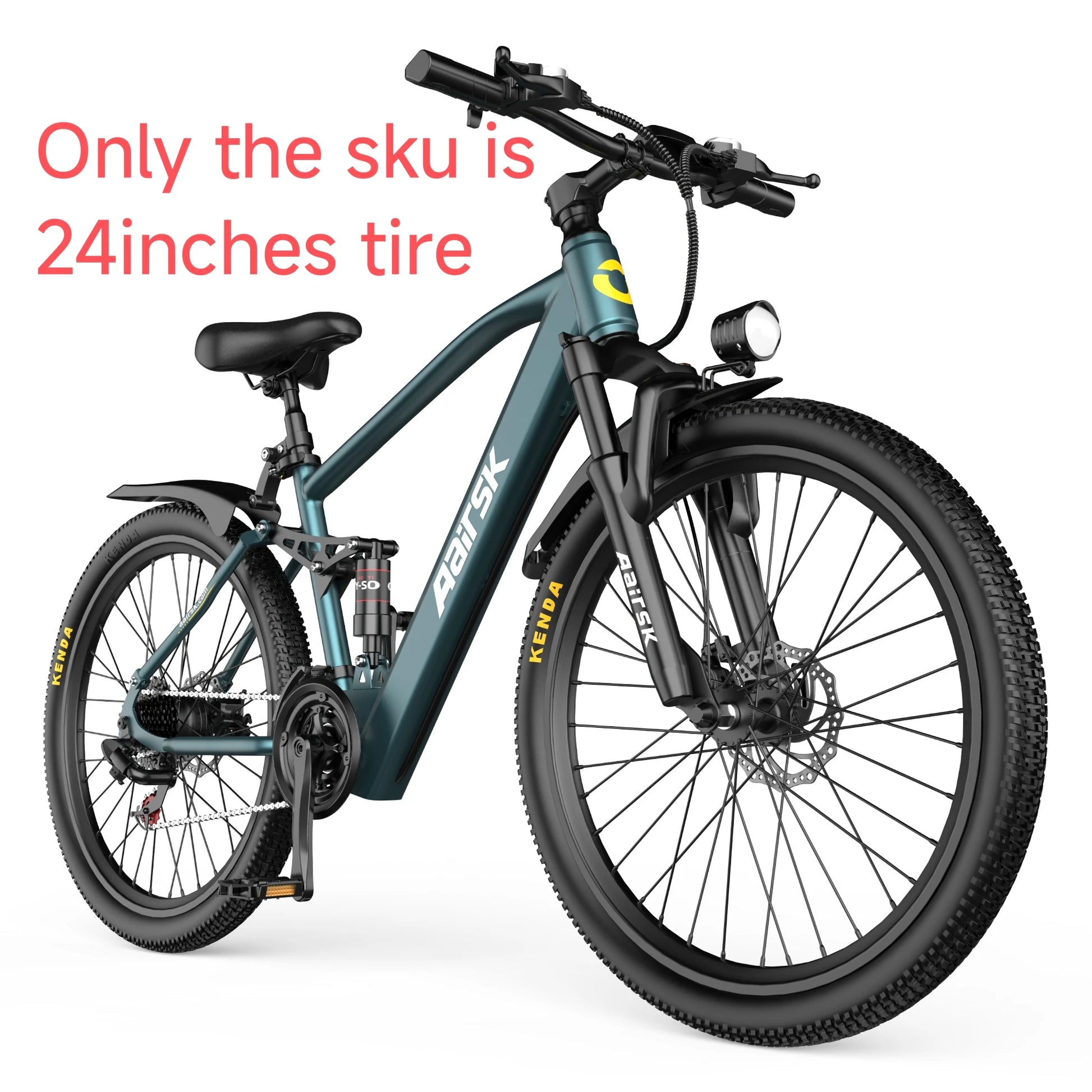 26'' Electric Bike for Adults,750W Peak Motor Mountain Ebike,25MPH Up to 40Miles,7-Speed,Shock Absorbers,Commuter E-Bike