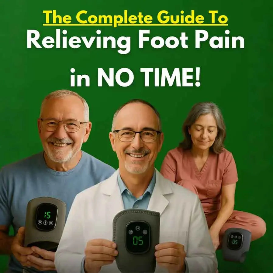 Emeka 3-in-1 Electric Ankle Massager 5 Level Heating Vibration for Eliminate Foot Pain Swelling &Poor Circulation Brace Massager