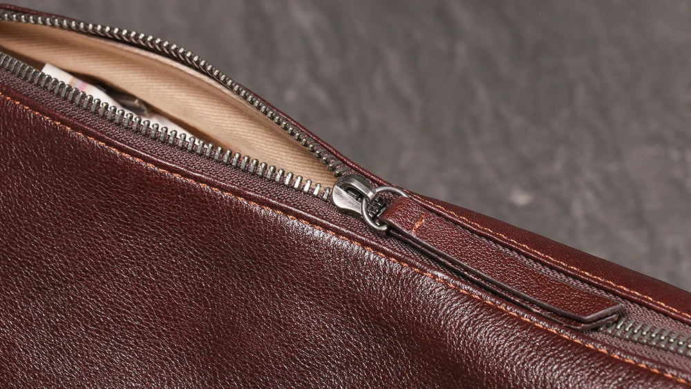 LUOKIR New Women's Genuine Leather Shoulder Bag Fashionable Retro HOBO Bag First Layer Cowhide Crossbody Bag Underarm Bag