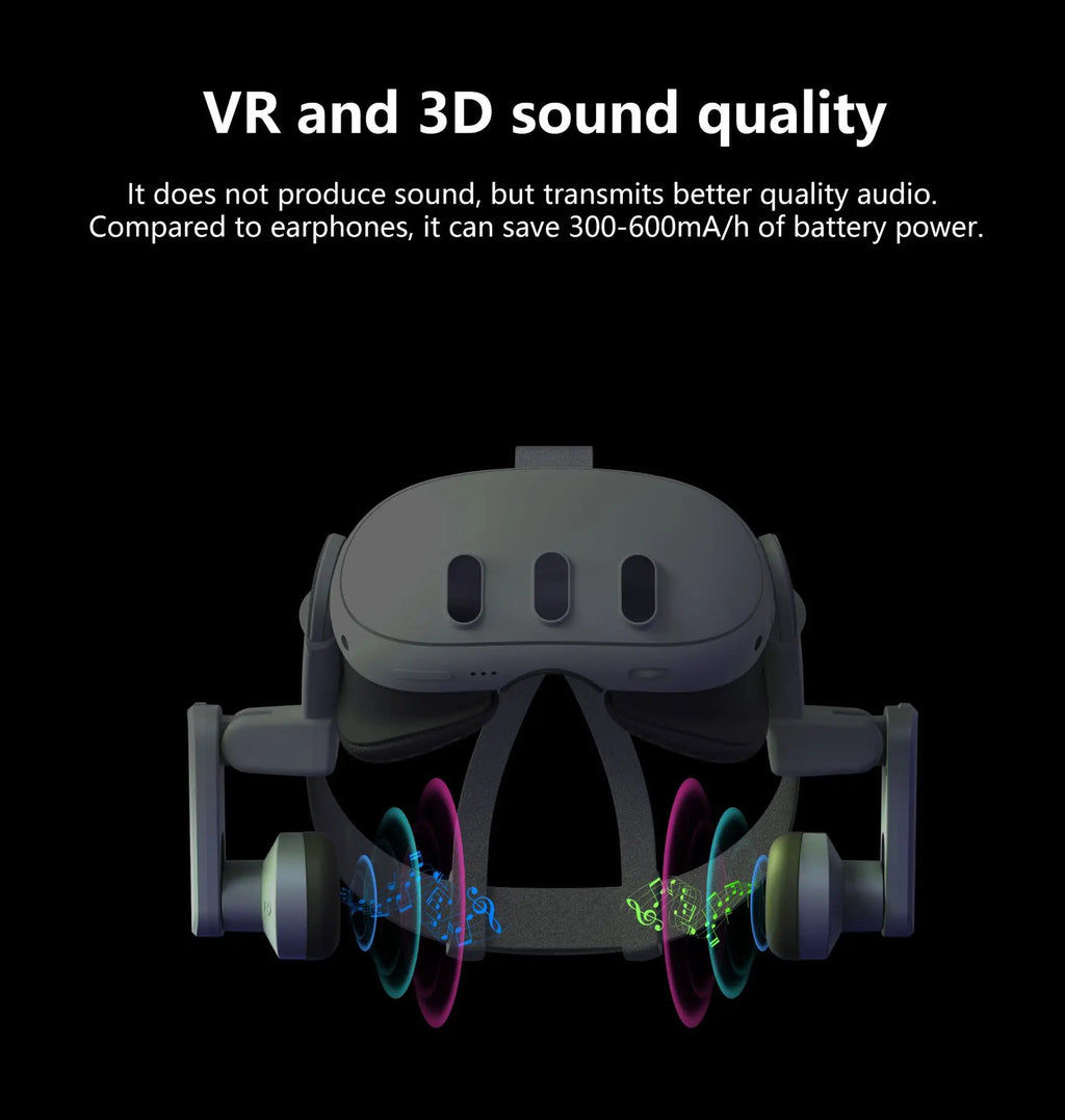 T300 Adjustable VR Head Strap For Meta Quest 3 Improve Comfortable Elite Replacement Headwear For Quest 3 Accessories