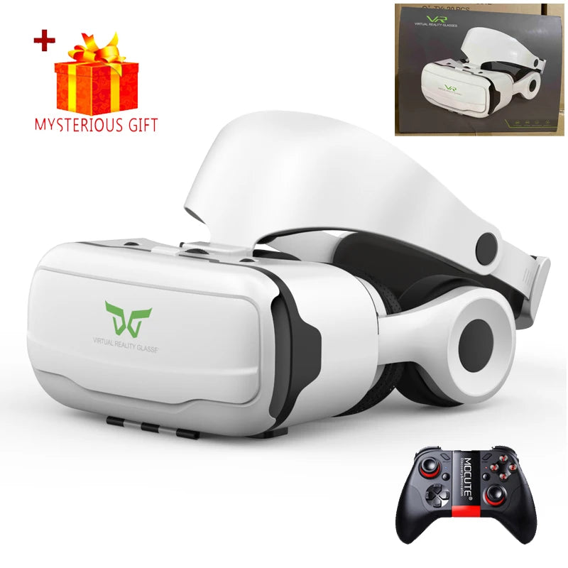 Shinecon VR Glasses Headset 3D Virtual Reality Device Helmet Viar Goggle Lenses For Smartphone Smart Cell Phone Realidade Viewer