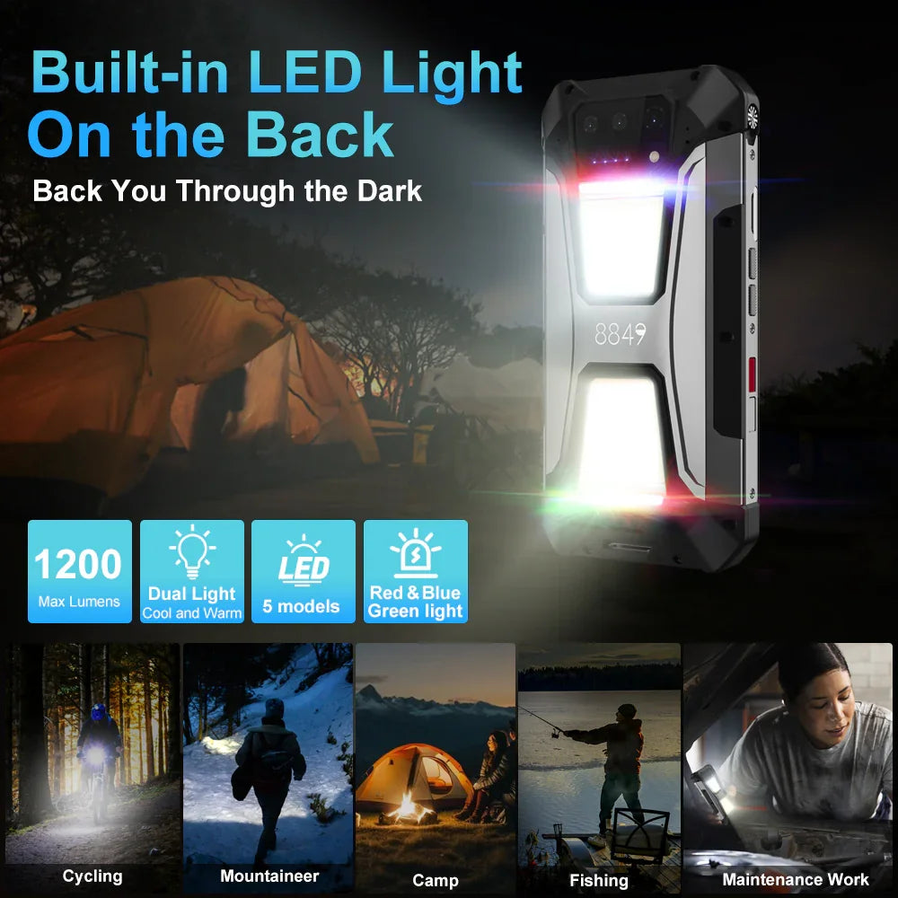 8849 Tank 2 PRO Unihertz Projector Rugged Smartphone 100 Lumen Android15 23800mAh 120W 512GB 100MP Camera Night Vision IP68 2026