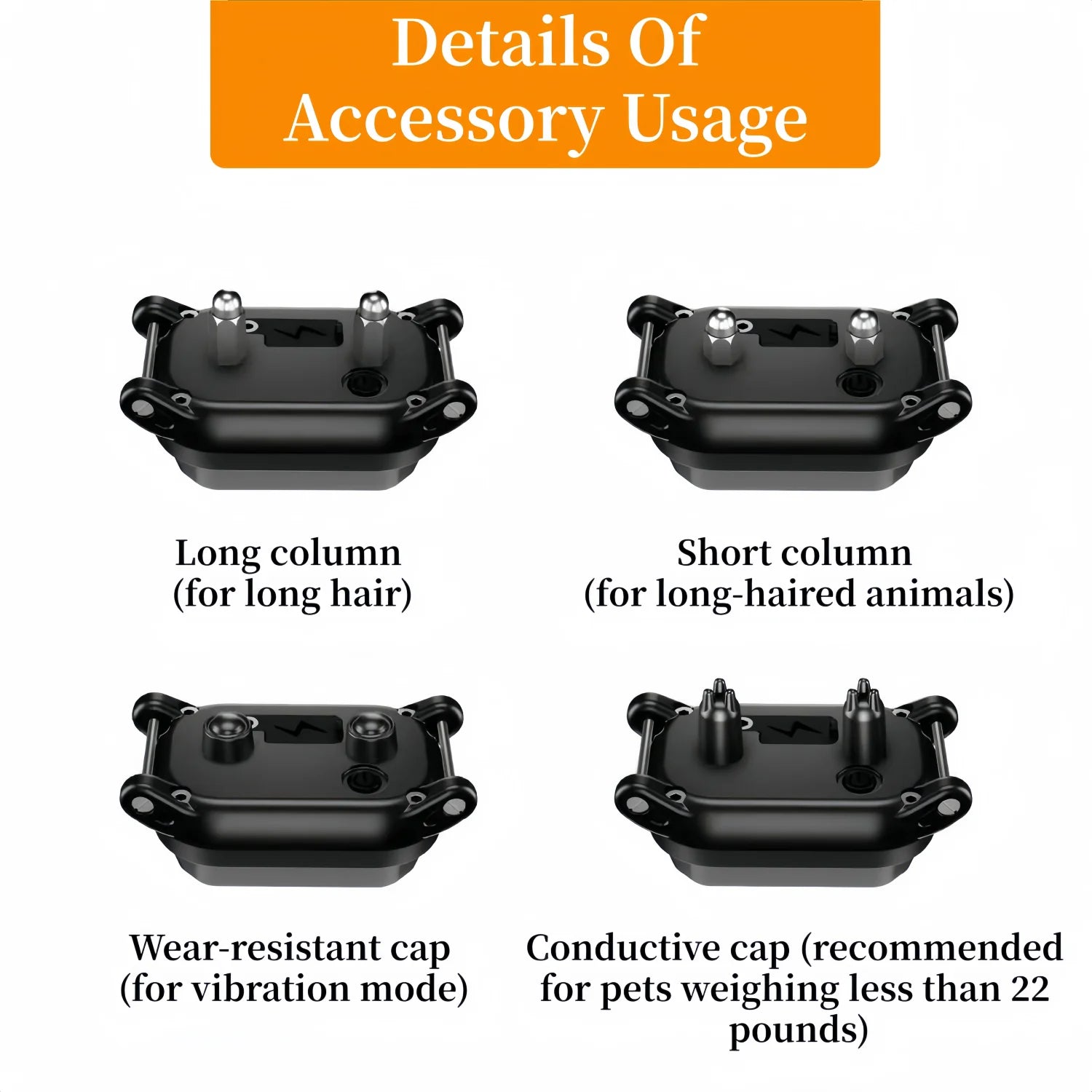 Electric Dog Training Collar Waterproof Dog Bark Collar Pet With Remote Control Rechargeable Anti Barking Device All Size Dogs