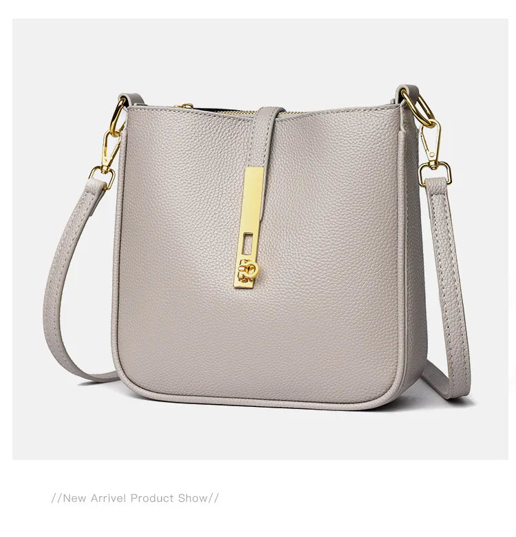 Light luxury genuine leather women's crossbody bag high quality handbag Fashion underarm bag French versatile Shoulder Bag