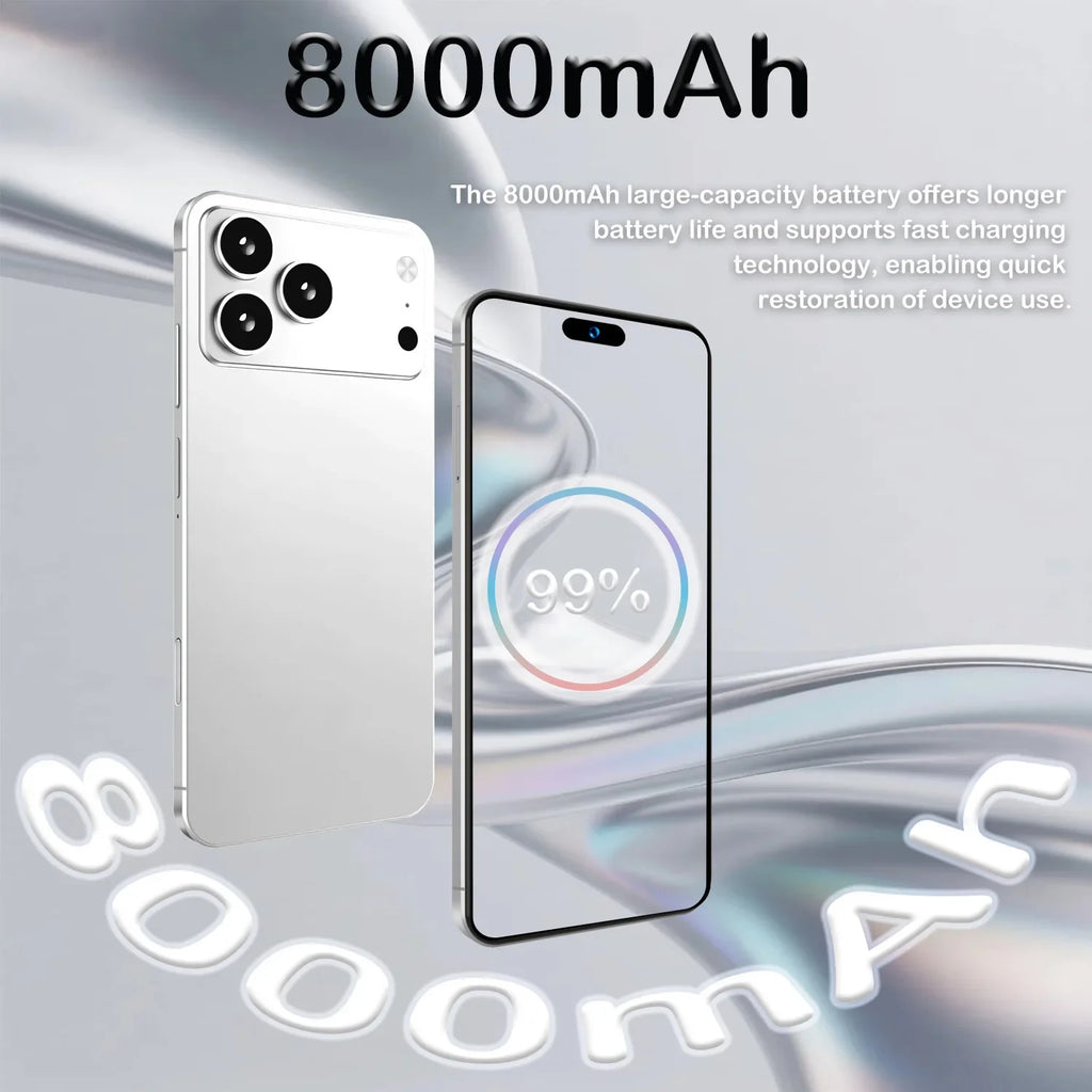 2026 New I17 Promax Pro Original Intelligent Global Version 4G 5G Dual Card Dual Standby System 8000mAh Battery