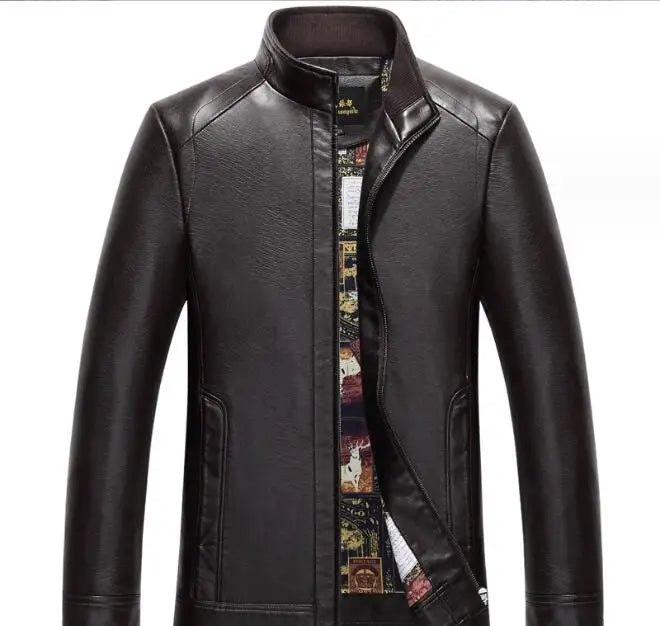Men's Leather Jacket Man Real Leather Coat Male Leather Clothing Fashion Leather Jacket Genuine Leather Motorcycle Jacket