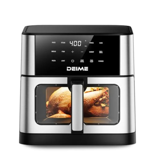 10.2 QT 1700W Large Ccity Air Fryer Oilless Healthy Cooker with 10 Preset Functions Non-Stick Basket Visual Cooking Window for