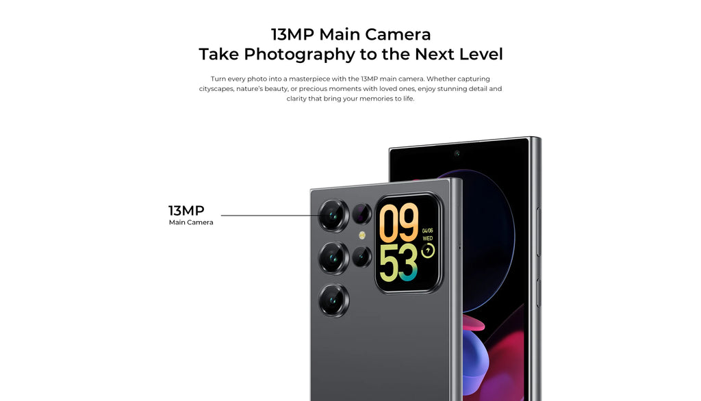 OUKITEL C62 Pro Smartphone Android 15, 6.88" HD+ Display Unisoc T615 Cell Phone, 24GB (6+18) + 256GB, 5150mAh Battery NFC Mobile