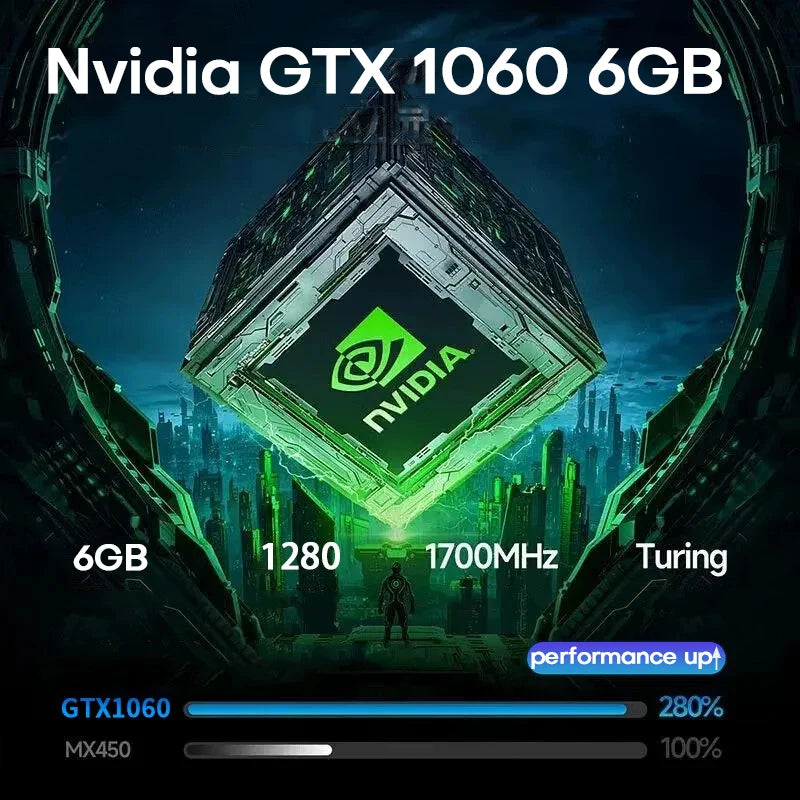 Xiaman 16" Gaming Laptop intel Core i7-6700HQ GTX 1060 Notebook PC IPS 1920*1200 16GB DDR4 1TB SSD Windows 11 Pro Laptop Gamer