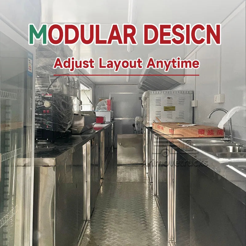 Galvanized Sheet Catering Bar Fruit Mini Size Mobile Kitchen Bar Ice Cream Customised Mobile Kiosk Hot Dog Cart Food Trailer