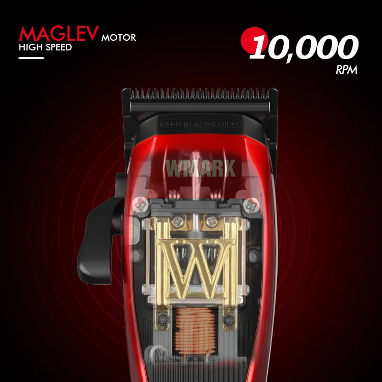 WMARK Trimmer Professional Hair Cutting Machine Cordless Hair Clippers 10000 RPM Barber Clipper Electric Trimmer for Men NG-X1