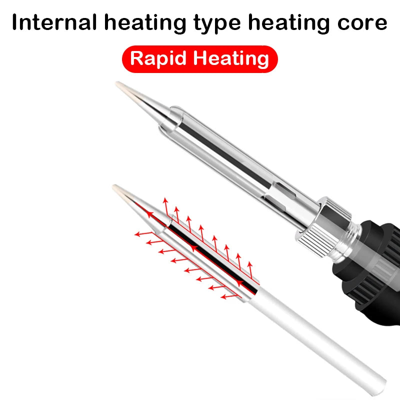 Adjustable Temperature Electric Soldering Iron 110V/220V 60W Solder Iron Tin Professional Tin Welder Electric Tin Welder Heat Pe