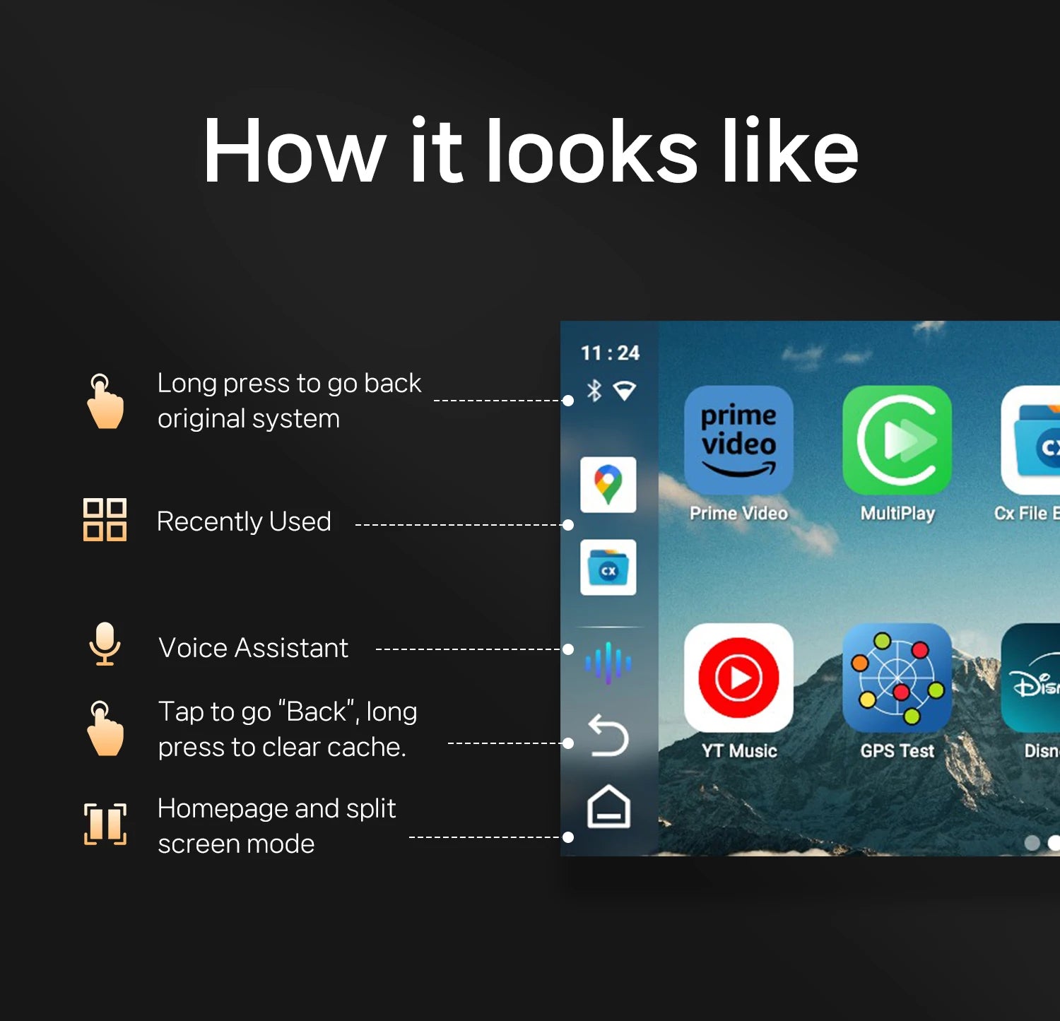 New CarPlay Ai Box for Youtube Netflix Spotify Wireless Adapter for Car Play Android Auto Navigation Music Car Accessories