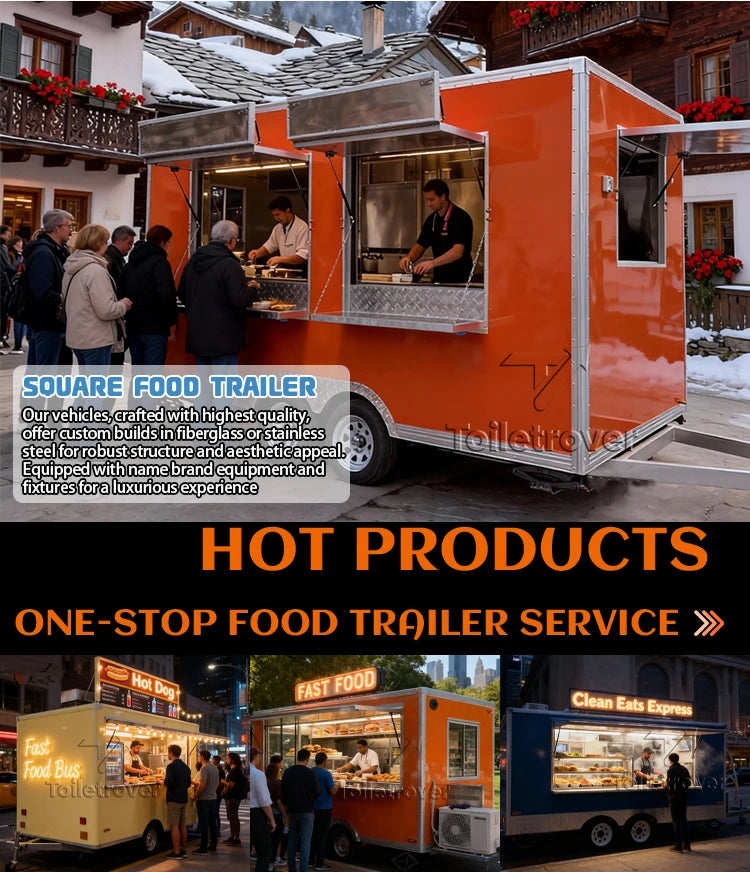 Galvanized Sheet Catering Bar Fruit Mini Size Mobile Kitchen Bar Ice Cream Customised Mobile Kiosk Hot Dog Cart Food Trailer