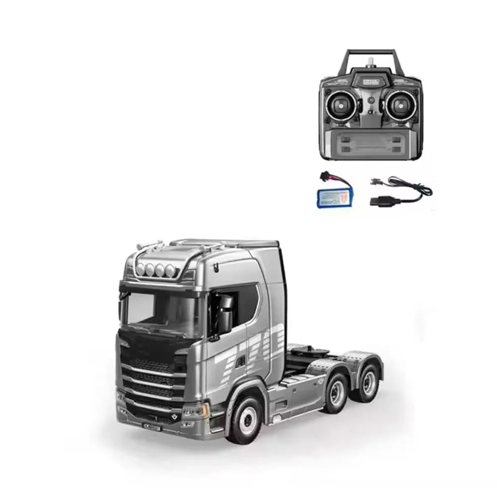 HUINA 770S Rc Truck Trailer Tractor 1/18 1501 Remote Control Car 19 Ch Electric Machine Engineering Cars Radio Controlled Toys