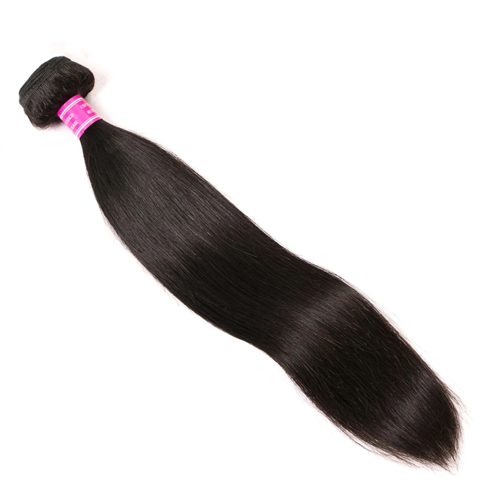 Mureen 100% Unprocessed Raw Human Hair Weave 1/3/4 Bundles Quick Weave Sew In Human Hair Extension Straight Human Hair Bundles