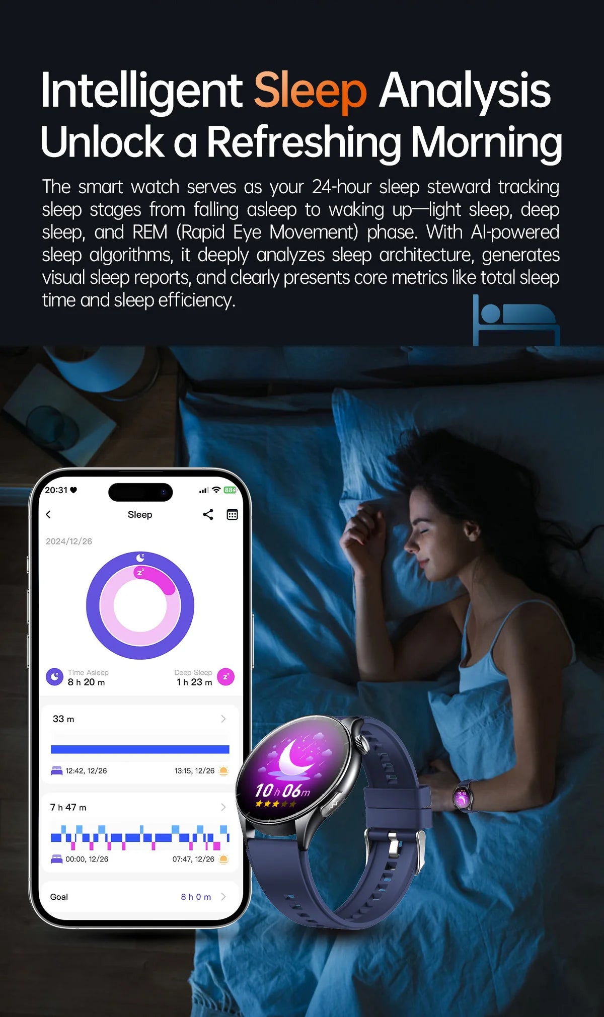 2025New Health Monitoring Uric Acid Blood Pressure Blood oxygen Body Analysis Smart Watch ECG+PPG Clock Smartwatches Men For IOS