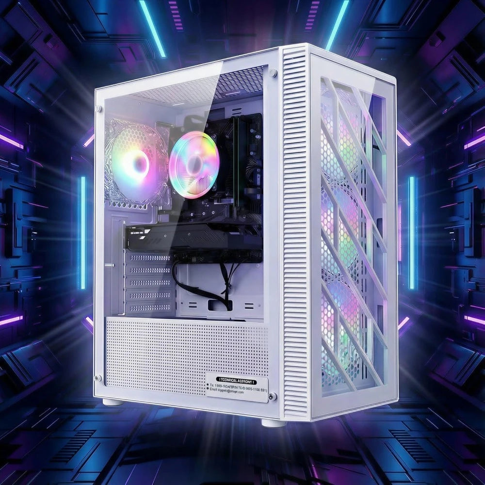 Gaming Desktop PC with GeForce GTX 1660 Super 6G Intel Core i7 16GB DDR4 1TB SSD WiFi 6 Windows 11 Home RGB Fans