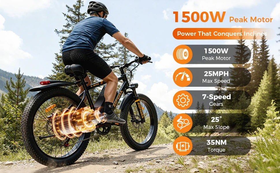 1000w 2000w Ebike,48v Aluminum Alloy 26 Inch Electric Bicycle,for Both Men Women In Mountainous Areas Cycling Electric Bike