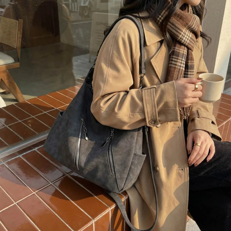 High Quality Scrub Soft PU Leather Shoulder Crossbody Bags for Women Designer Luxury Women Bags Female Handbags Casual Tote Sac