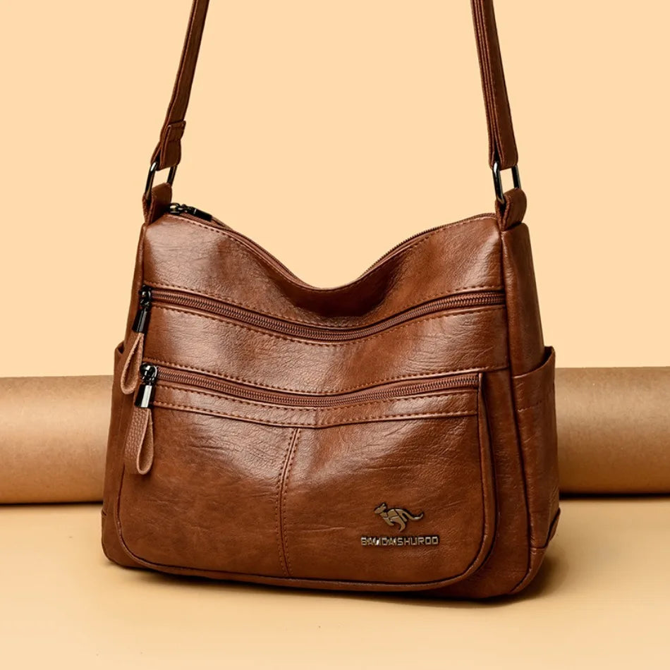 Luxury Crossbody Bags for Women New High Quality Soft Leather Handbags Purses Designer Casual Shoulder Messenger Bags Sac A Main