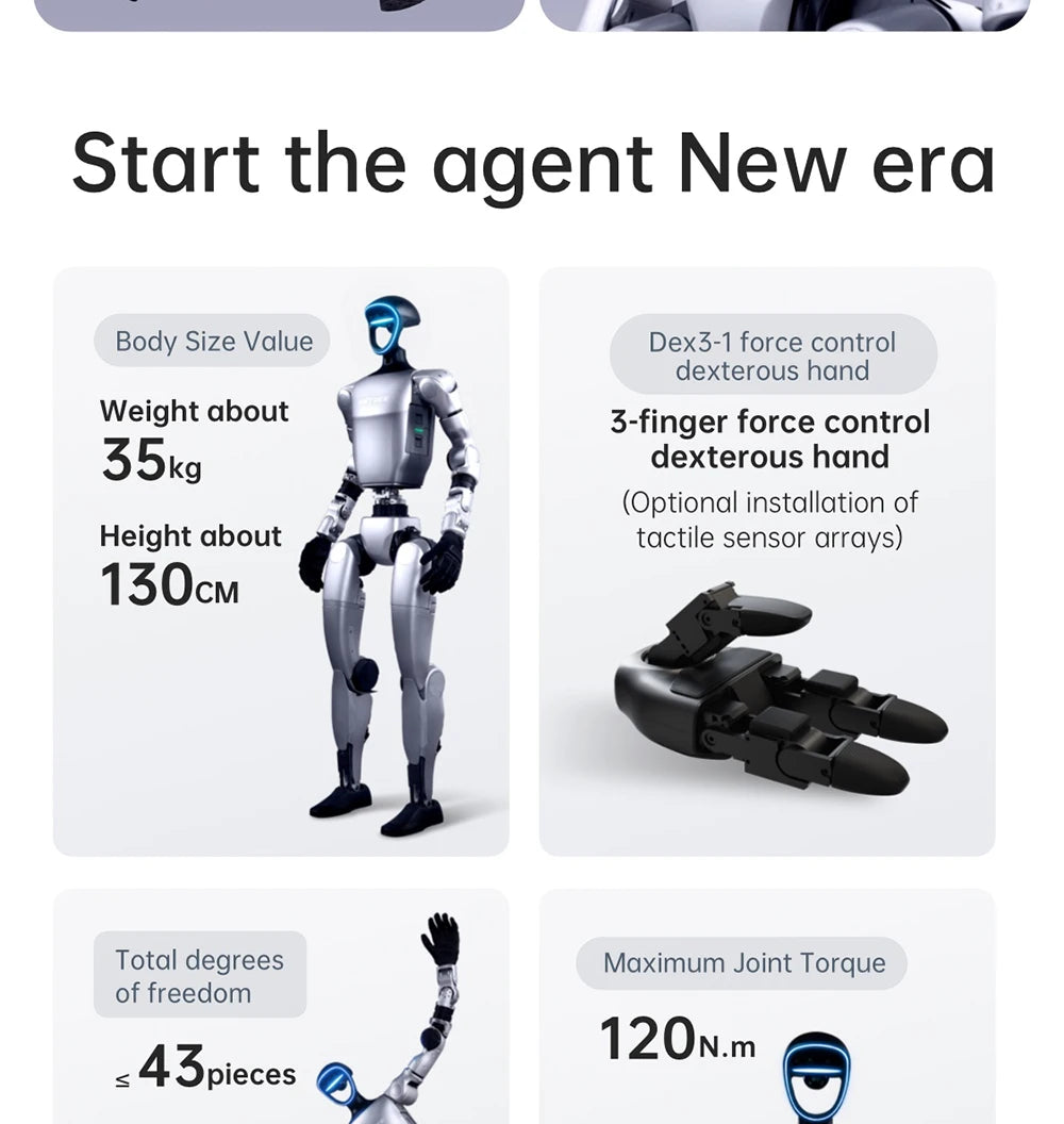 Unitree G1 Humanoid Robot Embodied AI (No Secondary Development Supported)