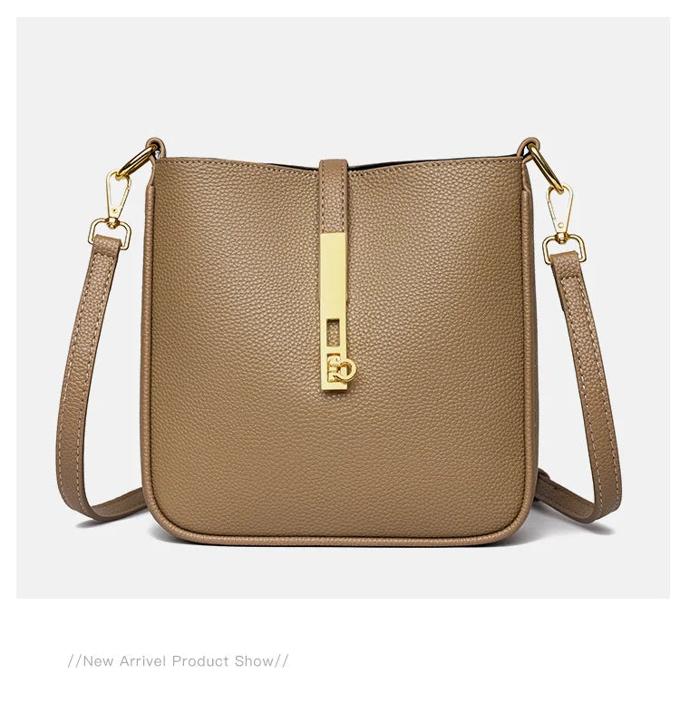 Light luxury genuine leather women's crossbody bag high quality handbag Fashion underarm bag French versatile Shoulder Bag