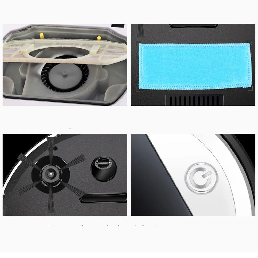 Powerful suction sweeping robot, suitable for hard floors/low plush carpets/pet hair sweeping robots, scheduled cleaning