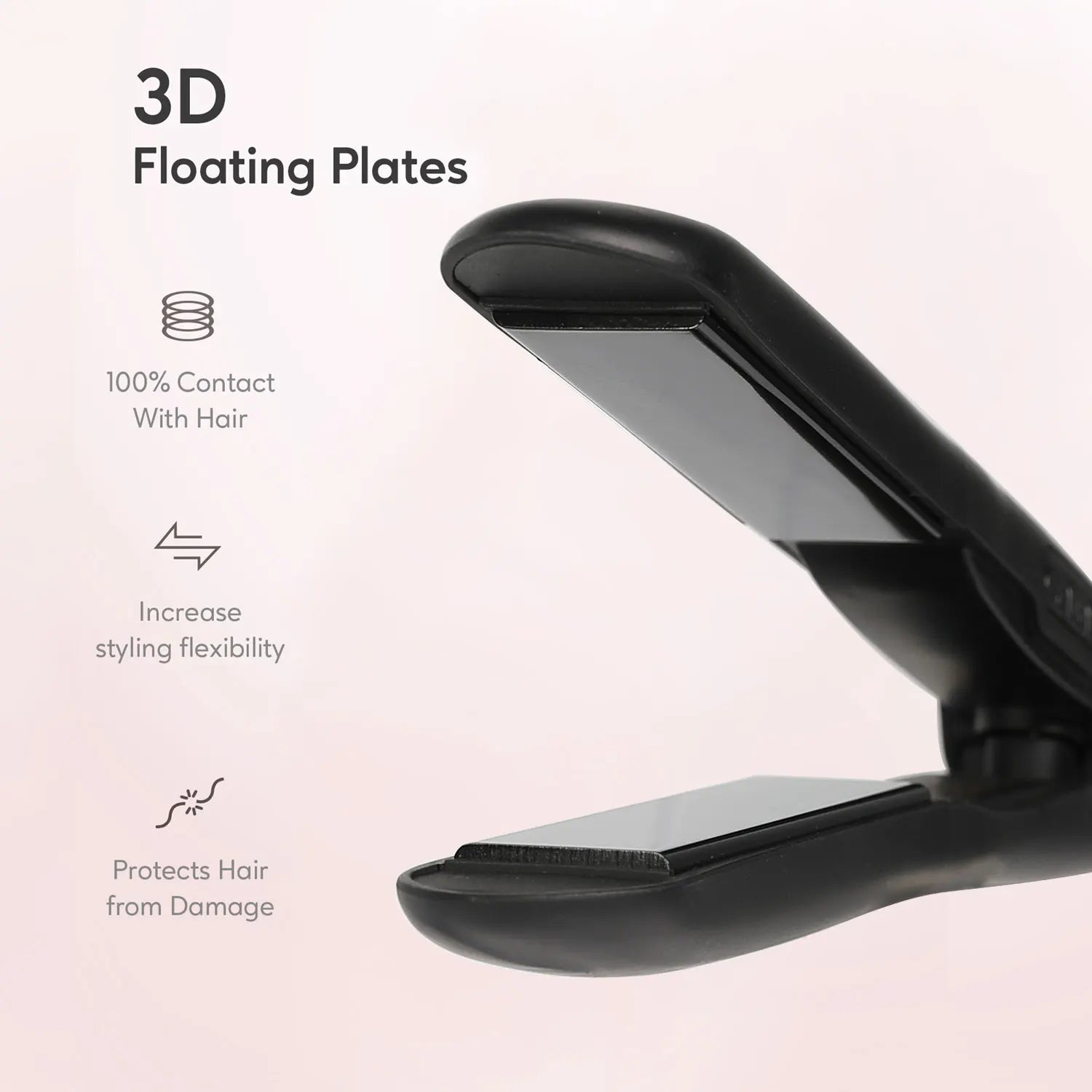 KIPOZI Perfect For Any Hair Type Titanium Flat Iron Hair Straightener with Digital LCD Display Dual Voltage Instant Heating Iron