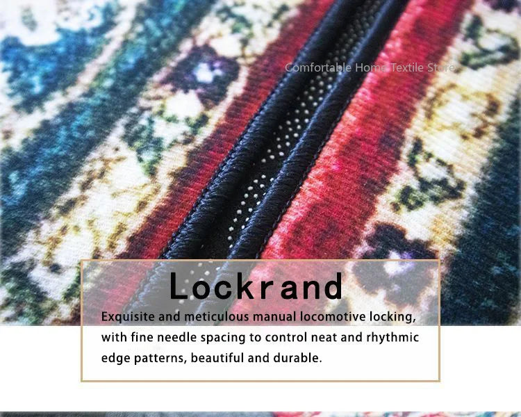 Persian Style Carpet for Living Room Home Decoration Retro Lounge Rug Soft Bedroom Carpet Non-slip Bedside Mats Washable 200x300