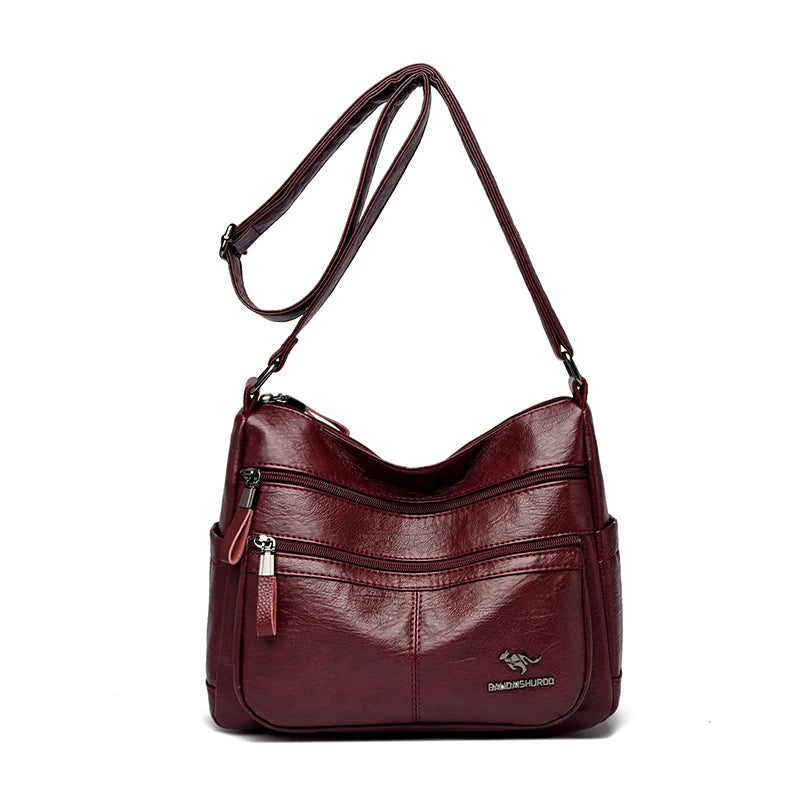 Luxury Crossbody Bags for Women New High Quality Soft Leather Handbags Purses Designer Casual Shoulder Messenger Bags Sac A Main