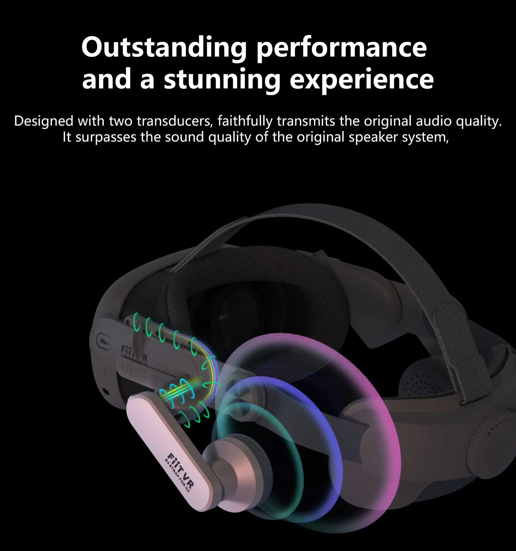 T300 Adjustable VR Head Strap For Meta Quest 3 Improve Comfortable Elite Replacement Headwear For Quest 3 Accessories