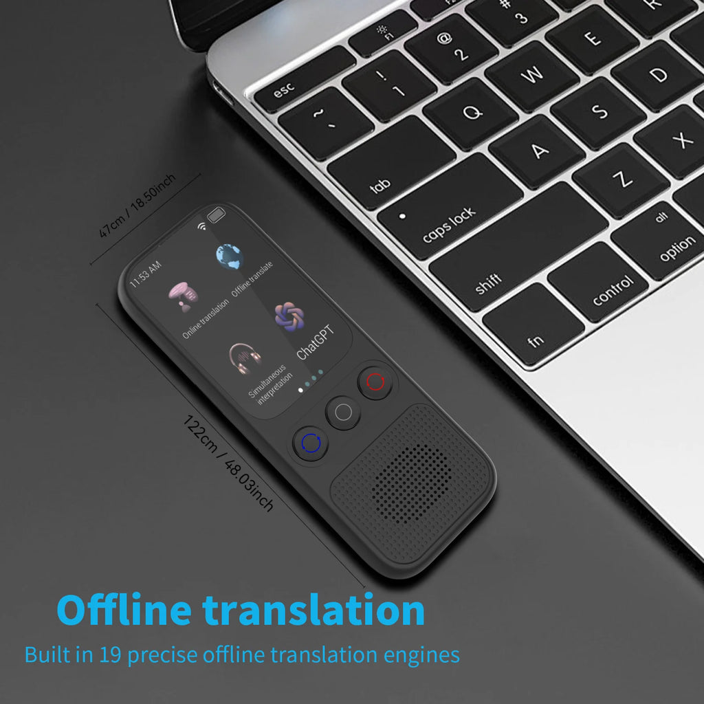 Language Translator Device Portable Translator 148 Languages Real-time Recording Translation WIFI Ai ChatGPT Translate Machine