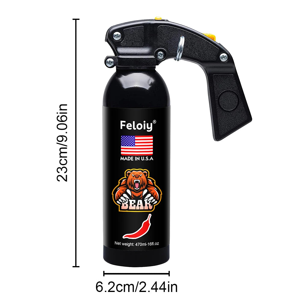 470ml bear spray self-defense super strength deterrent camping hiking