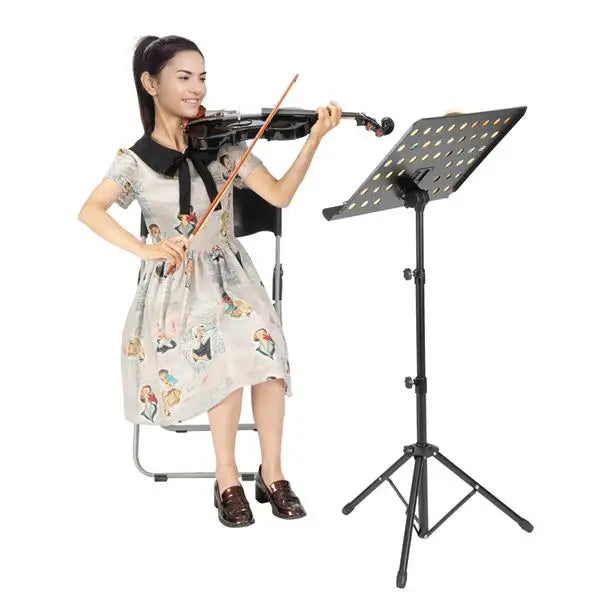 Full Size Matte Black 4/4 Spruce Panel Wooden Violin Set with Case Bow Rosin  4 Strings Shoulder Rest Turner Cleaning Cloth