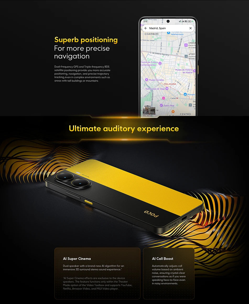 POCO X7 Pro Global Version Mobile Phone 6000mAh Battery 90W HyperCharge Dimensity 8400-Ultra 120Hz 1.5K display IP68 NFC