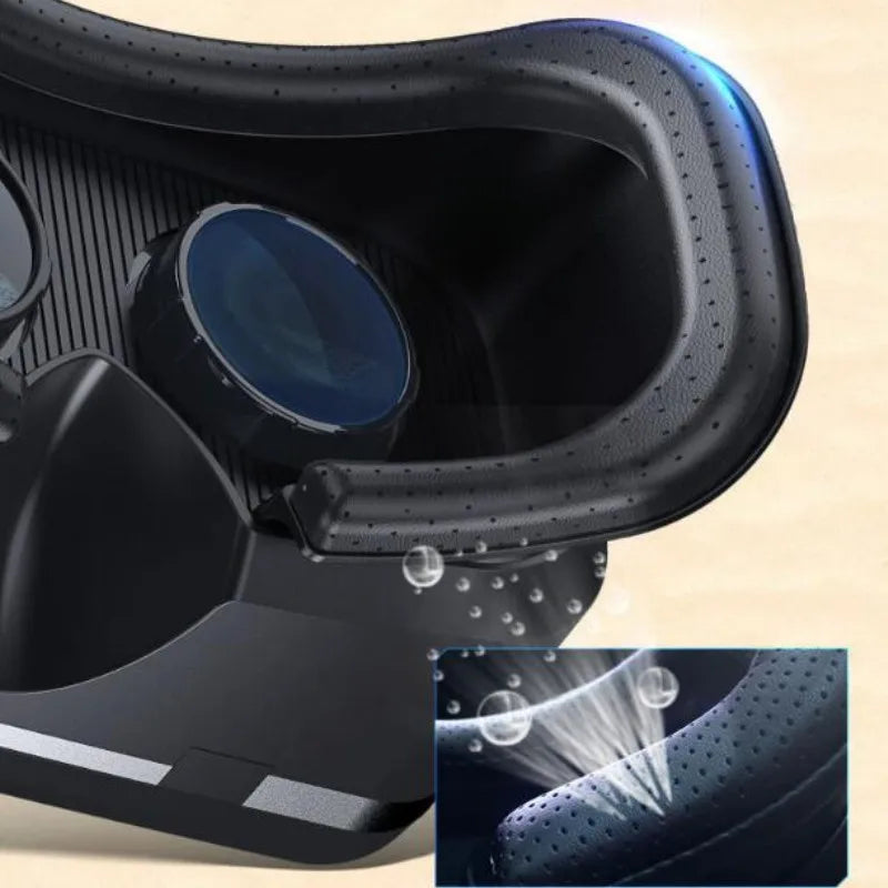 Blu-Ray Virtual Reality Glasses Stereo HD IMAX 3D Glasses Google Cardboard Box VR Headset Helmet for Phone,Support Game Joystick