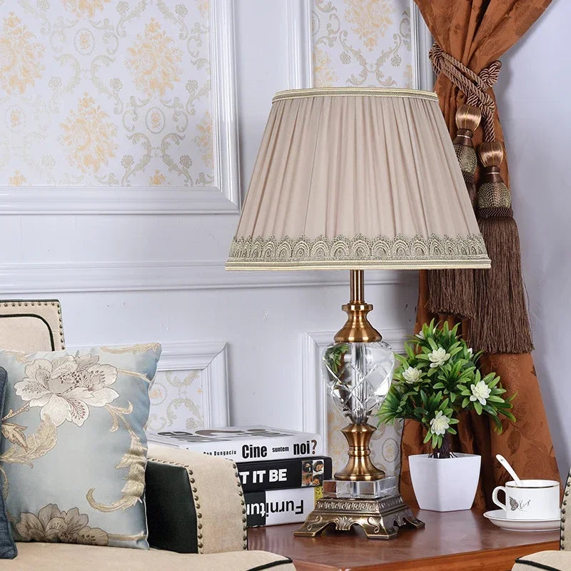 SAMAN B Crystal Floor Table Lamps Luxury  Modern Contemporary  for Foyer  Office Creative Bed Room Living Room