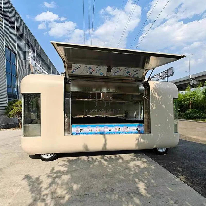 Ice Cream Food Cart Refrigerator Mobile Food Caravan Fast Food Trailer For Sale Usa