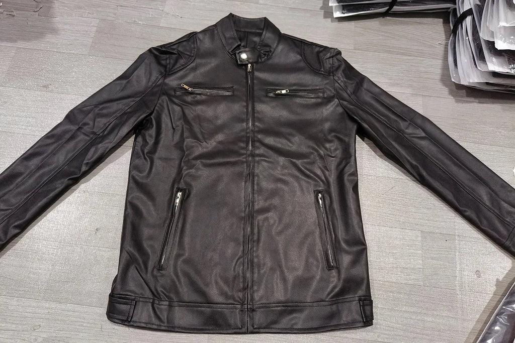 New Men's Leather Jackets Autumn Winter Slim High Quality Motorcycle PU Jacket Man Business Fleece Warm Black Leather Coats