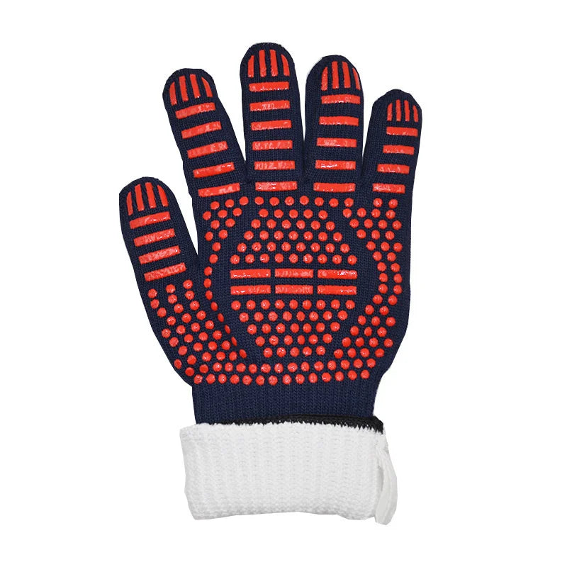 High Temperature Resistance Microwave Oven Gloves Oven Mitts 500-800 Degrees Fireproof Barbecue Heat Insulation BBQ Gloves
