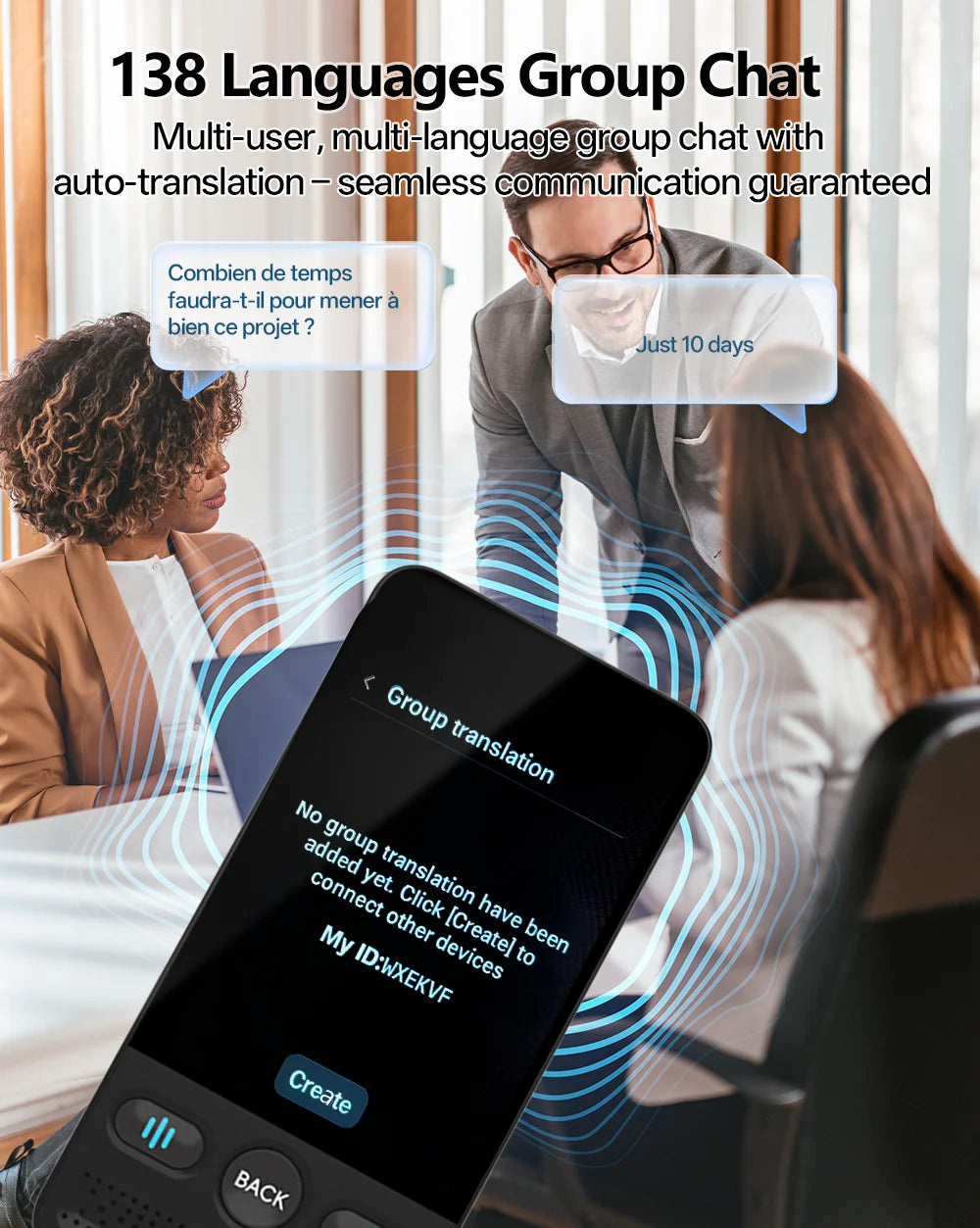 MSAI T20 160 Languages Translator with Camera Real-Time Voice Audio Photo Online Offline Translation Device Travel Assistant