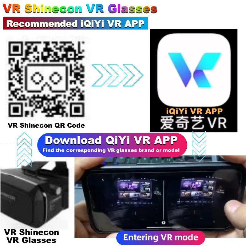 Blu-Ray Virtual Reality Glasses Stereo HD IMAX 3D Glasses Google Cardboard Box VR Headset Helmet for Phone,Support Game Joystick
