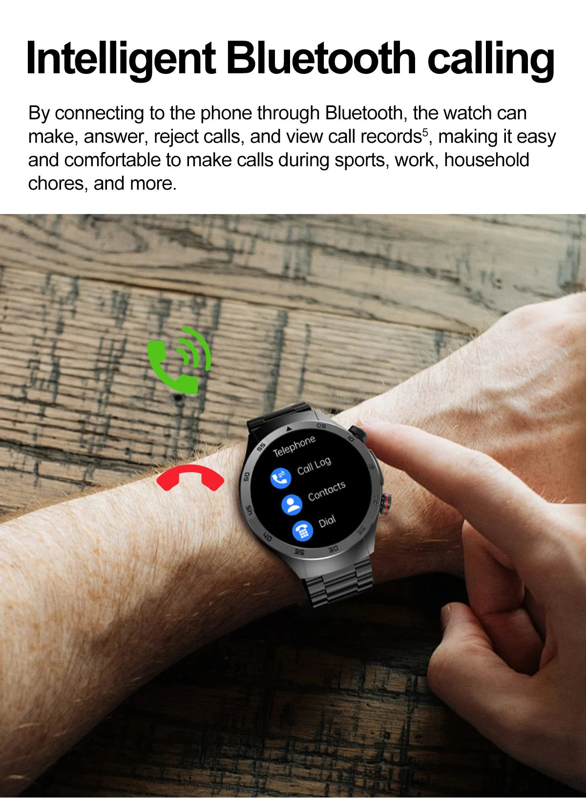 2026New Precise Laser Therapy Bracelet Health ECG+PPG Smart Watch Blood Pressure Blood Lipid Uric Acid BT HD Call SmartWatch Men